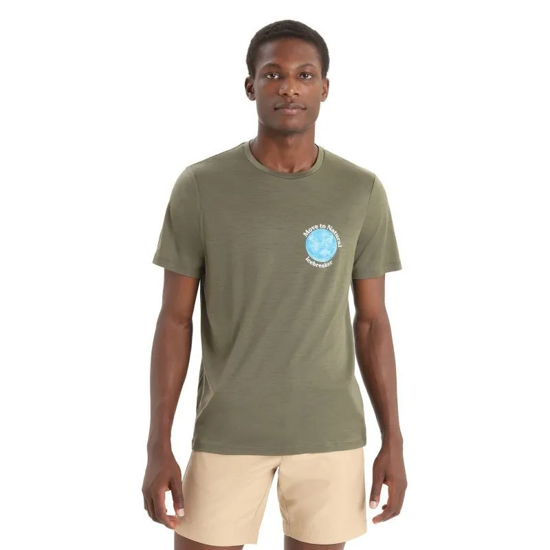 Icebreaker Tech Lite II SS Tee icebreaker Earth - T-shirt en laine mérinos homme | Hardloop