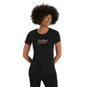 Icebreaker Tech Lite II SS Tee Mountain Geology - T-shirt en laine mérinos femme | Hardloop