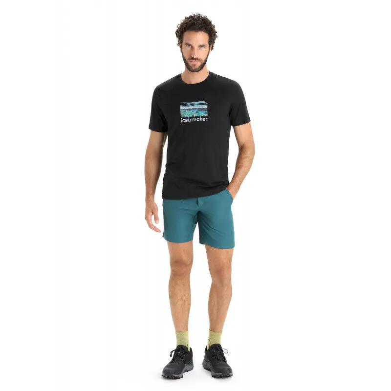 Icebreaker Tech Lite II SS Tee Trailhead - T-shirt en laine mérinos homme | Hardloop