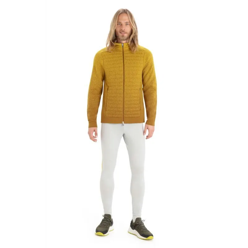 Icebreaker ZoneKnit Insulated LS Zip Hoodie - Sweatshirt en laine mérinos homme | Hardloop