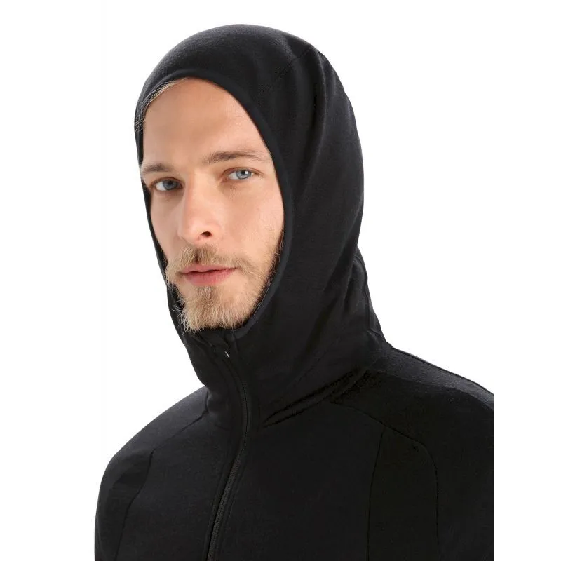 Icebreaker ZoneKnit LS Zip Hoodie - Polaire en laine mérinos homme | Hardloop