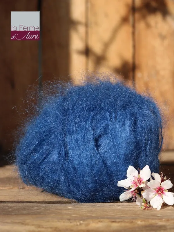 Kit tricot snood en Laine Mohair de la Ferme d'Auré