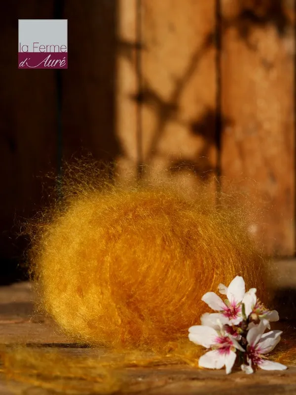 Kit tricot snood en Laine Mohair de la Ferme d'Auré