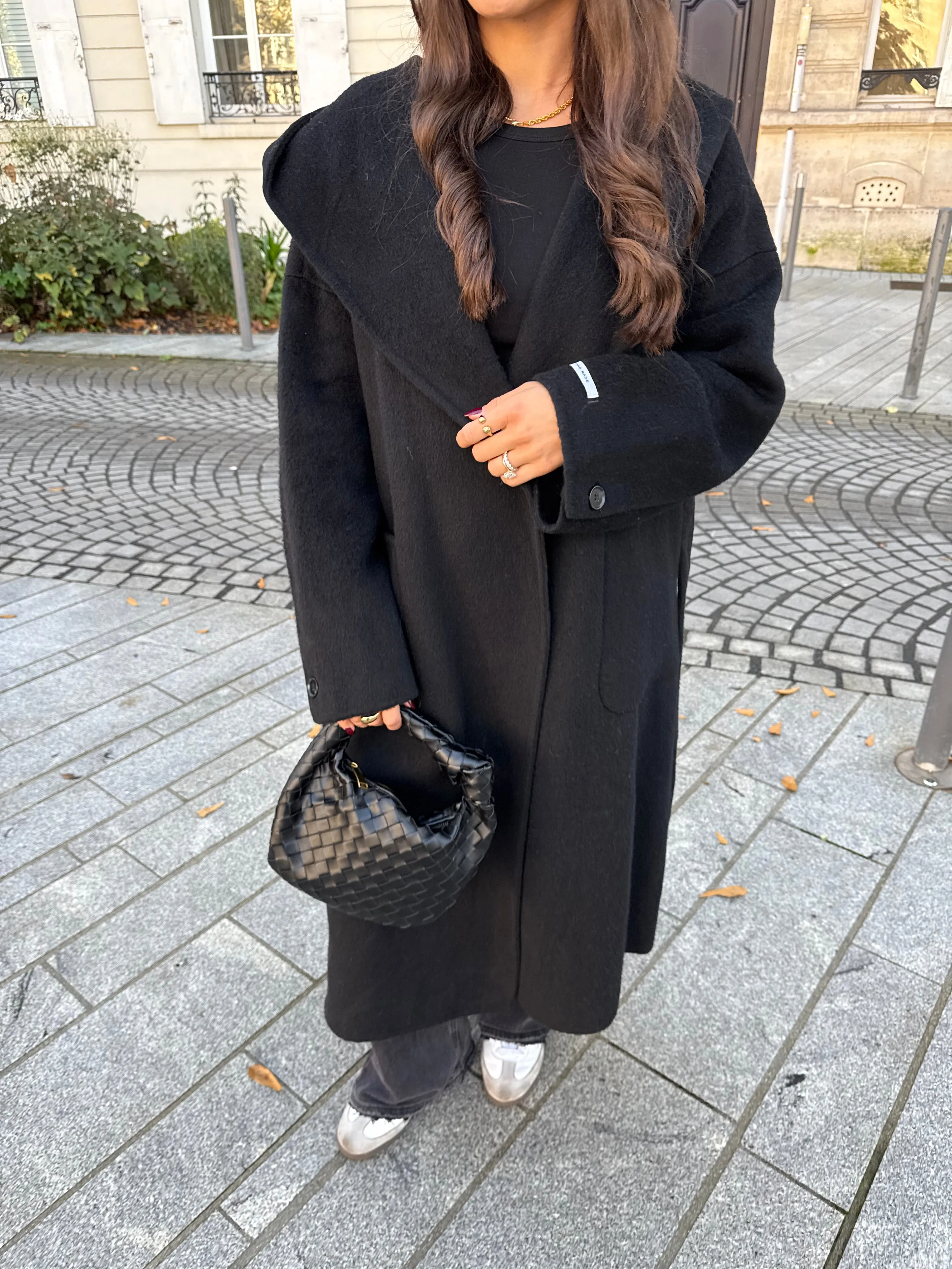 Manteau capuche LAINA noir (2802)