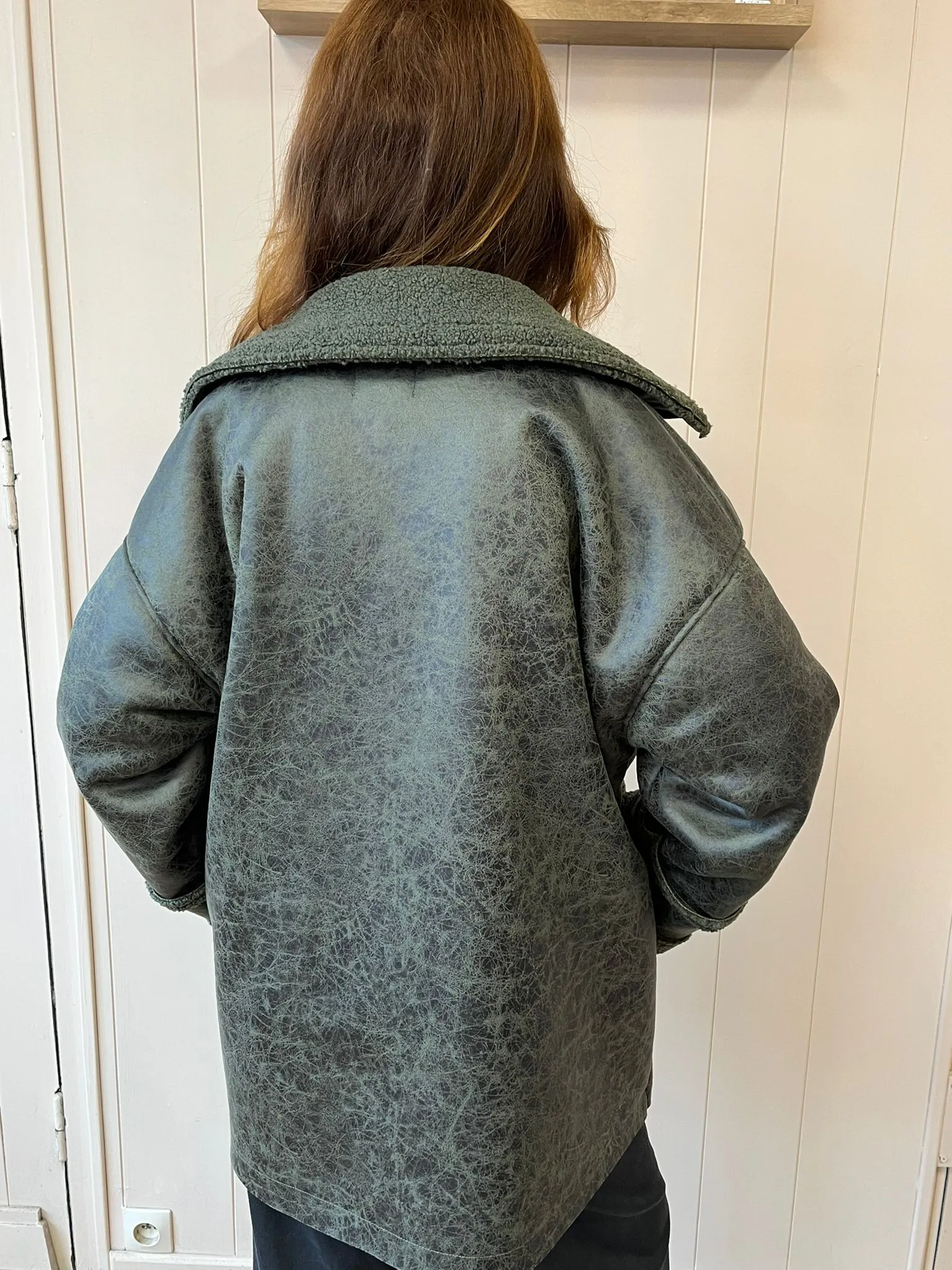 Manteau peau lainé SOPHIE