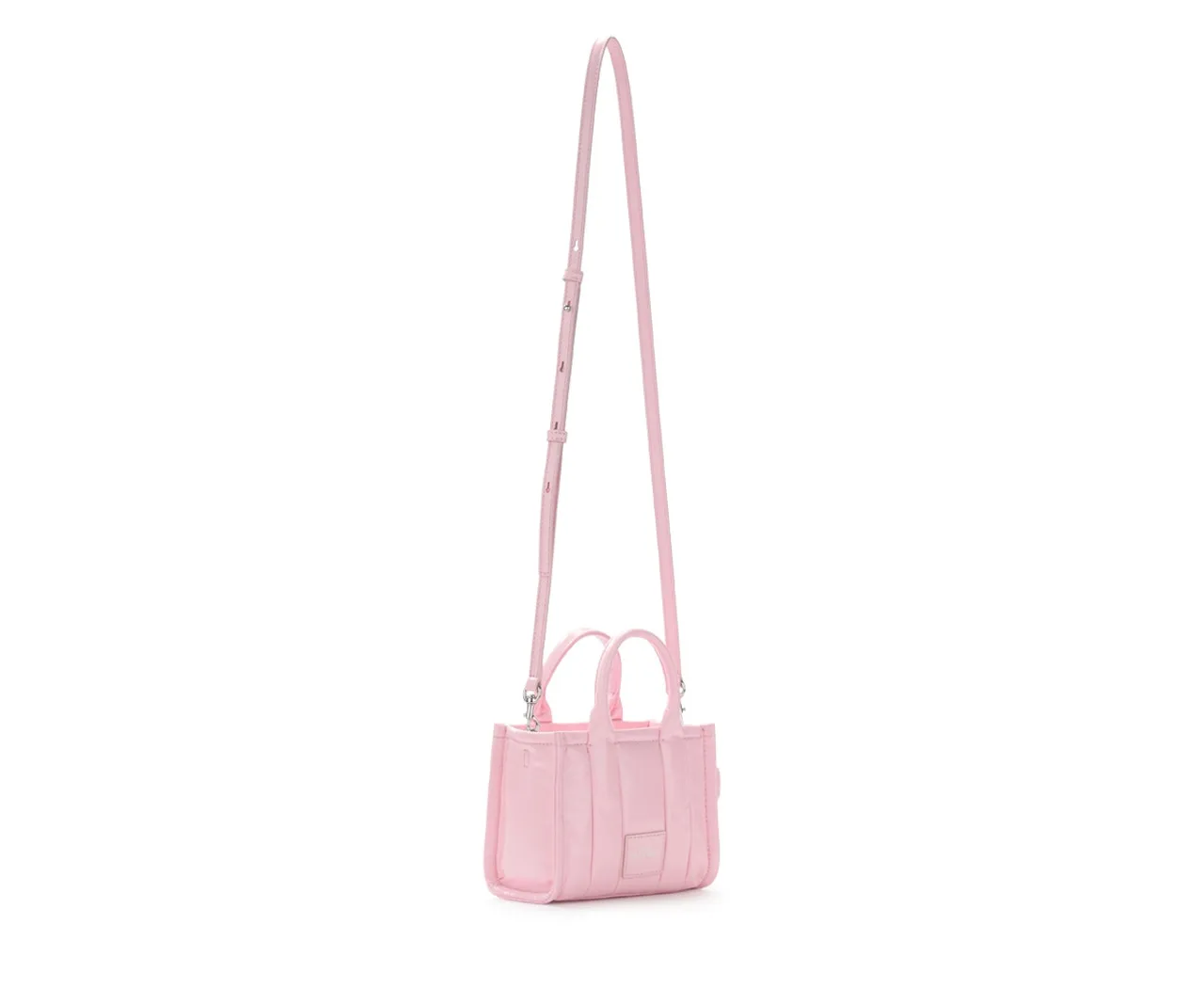 Marc Jacobs Sac The Shiny Crinkle mini rose tote