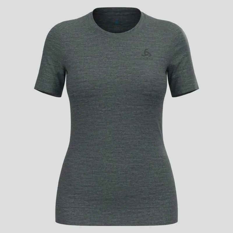 Odlo Merino 200 Crew Neck S/S - T-shirt en laine mérinos femme | Hardloop