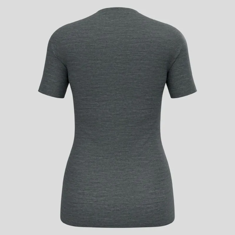 Odlo Merino 200 Crew Neck S/S - T-shirt en laine mérinos femme | Hardloop