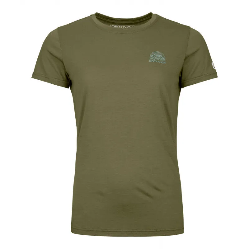 Ortovox 120 Cool Tec Mountain Stripe TS - T-shirt en laine mérinos femme | Hardloop