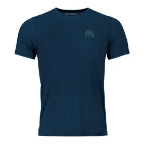 Ortovox 120 Cool Tec Mountain Stripe TS - T-shirt en laine mérinos homme | Hardloop