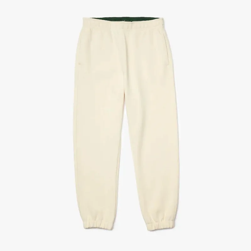 Pantalon de jogging Lacoste en coton mélangé uni