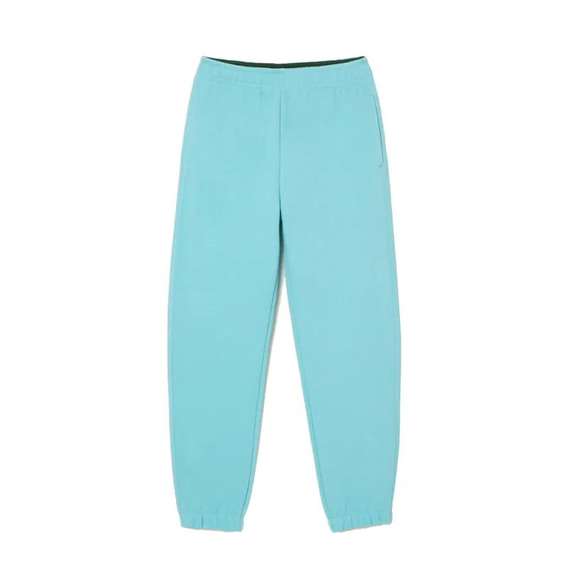 PANTALON DE JOGGING LACOSTE FEMME EN COTON MÉLANGÉ UNI BLEU