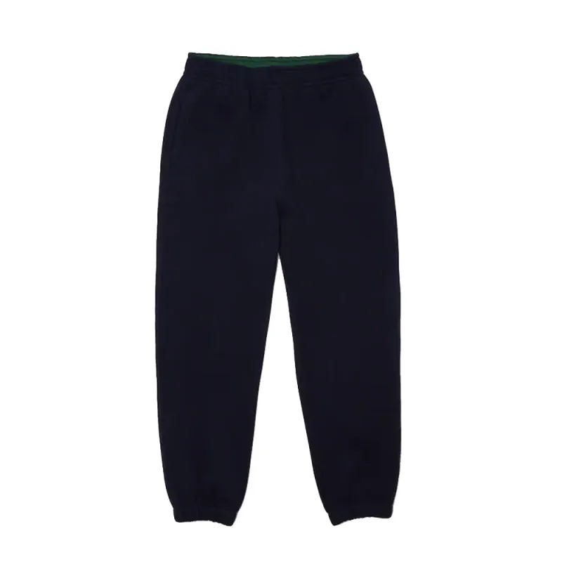 PANTALON DE JOGGING LACOSTE FEMME EN COTON MÉLANGÉ UNI MARINE