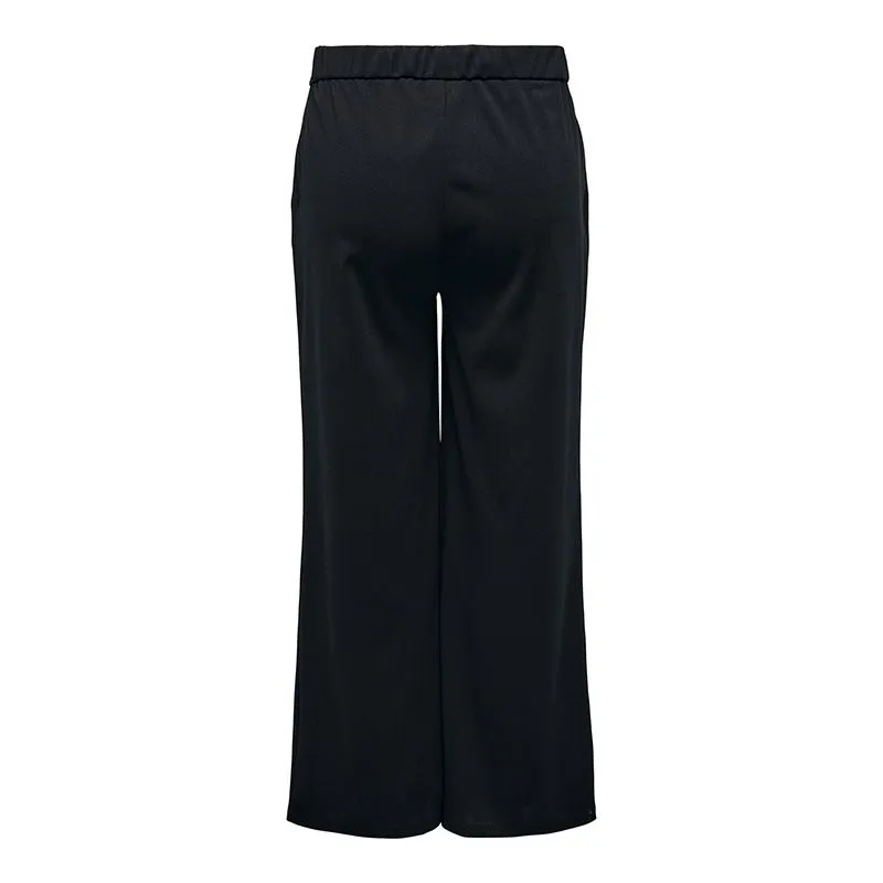 Pantalon droit ceinture avec boutons noir Femme ONLY CARMAKOMA à prix 