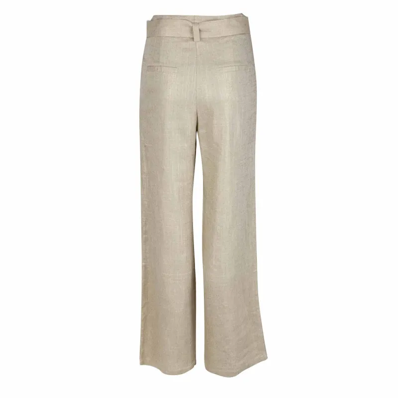 Pantalon en lin à ceinture emalia Femme LA PETITE ETOILE à prix 