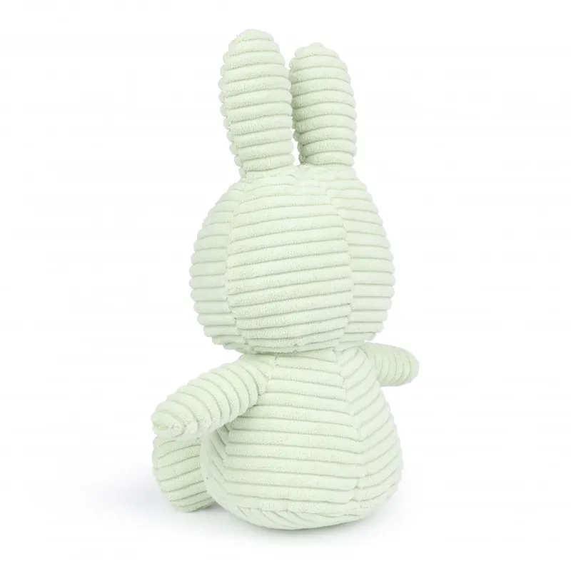 Peluche Miffy en velours côtelé - Menthe (23 cm) - BON TON TOYS - Perlin Paon Paon