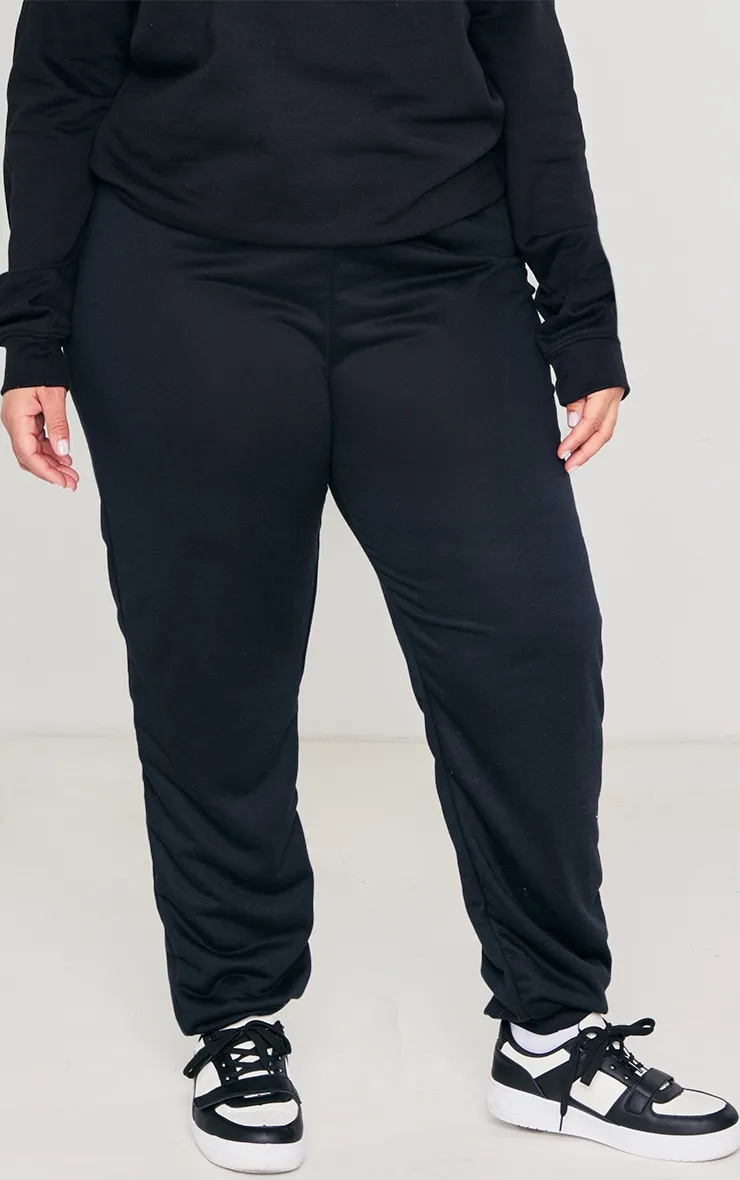 Plus Jogging slim noir en coton R.E.E.L.