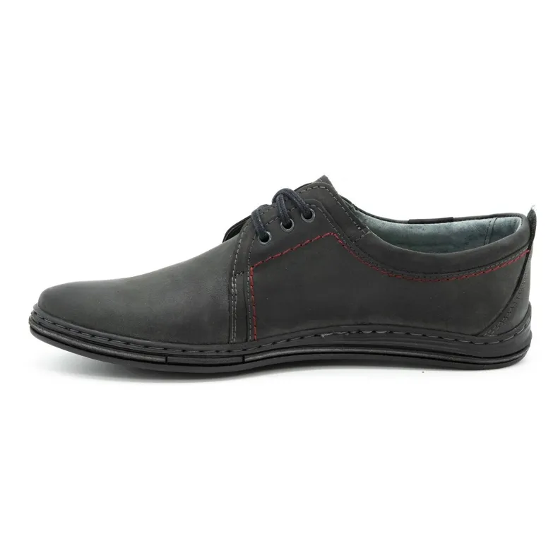 Polbut Chaussures en cuir pour hommes 343 gris