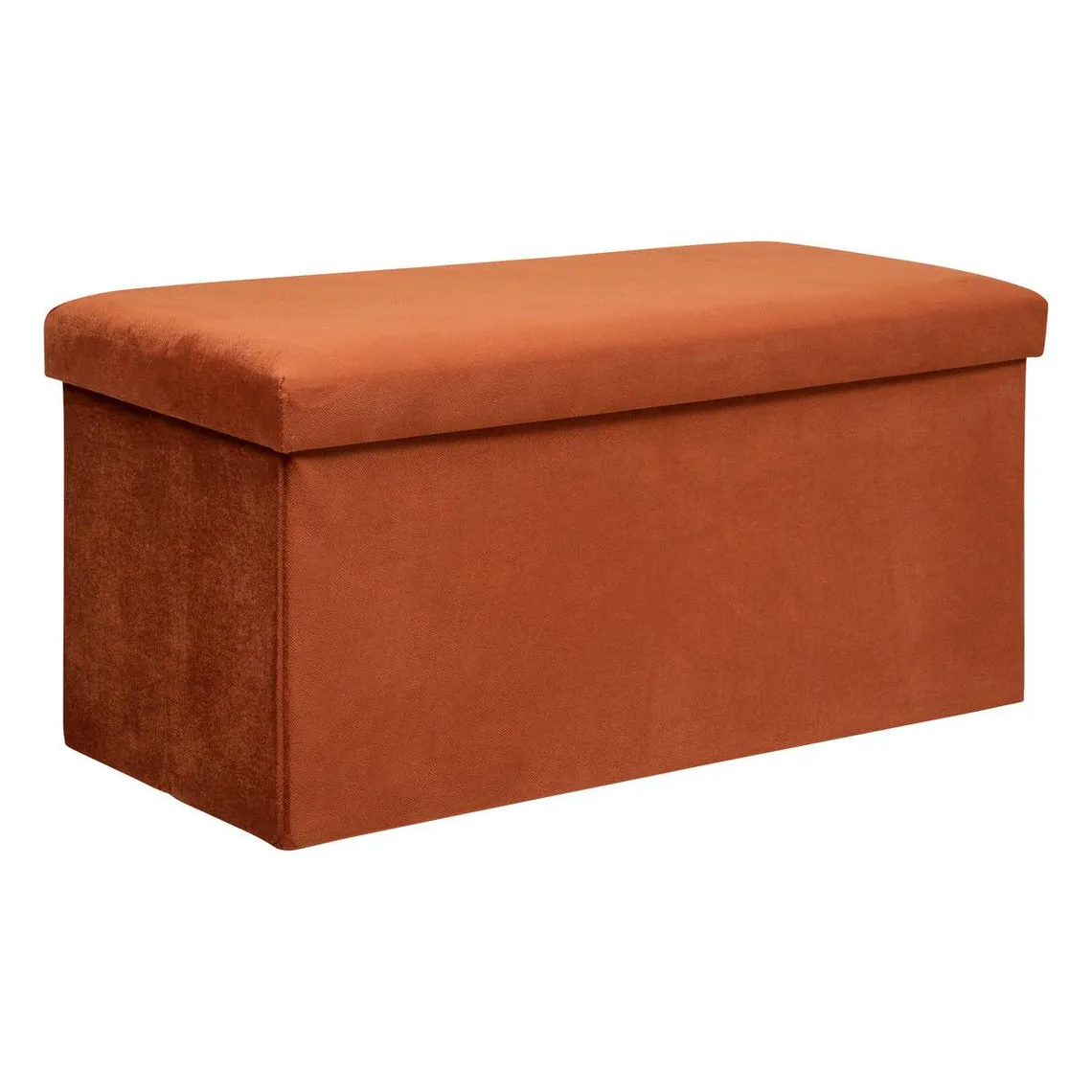 Pouf pliant double ambre en velours 