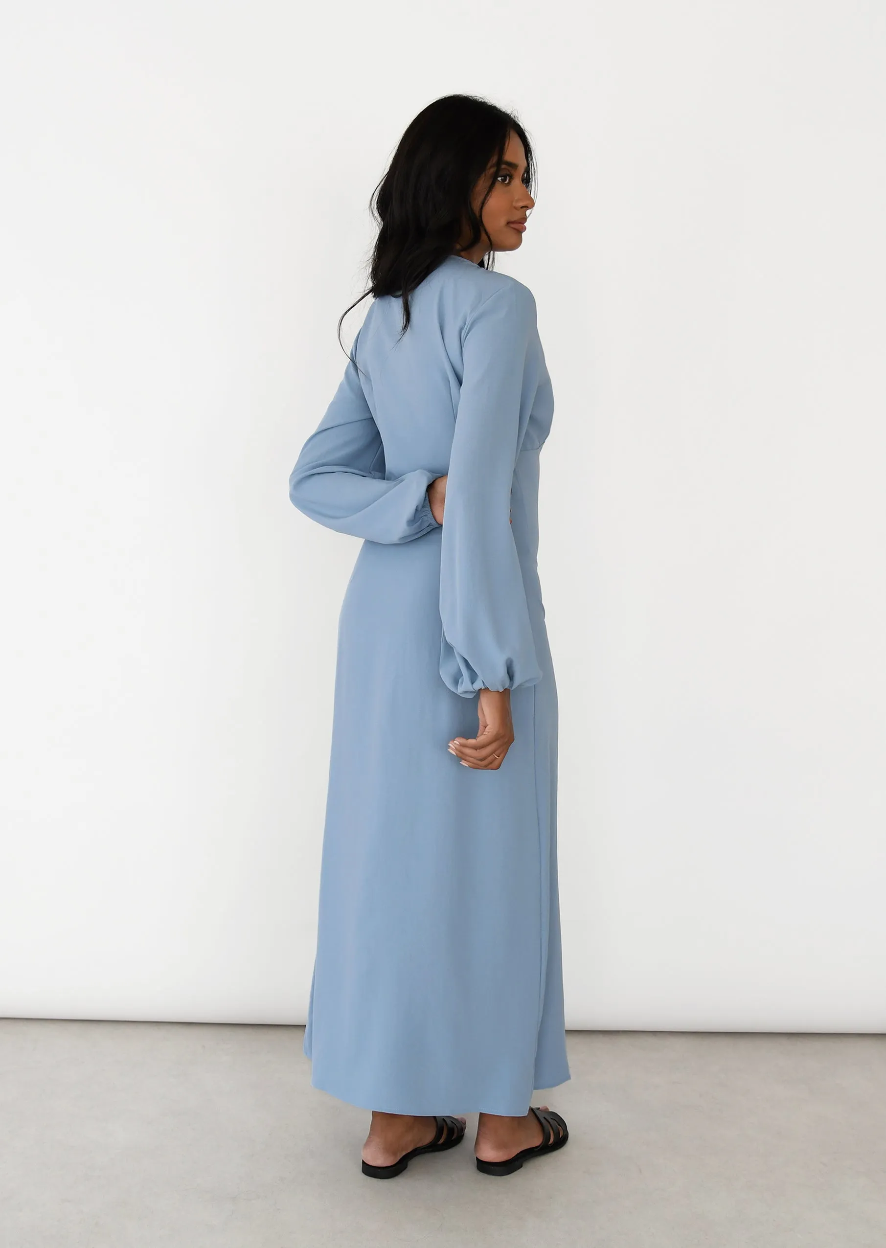 Robe boutonnée à manche longue