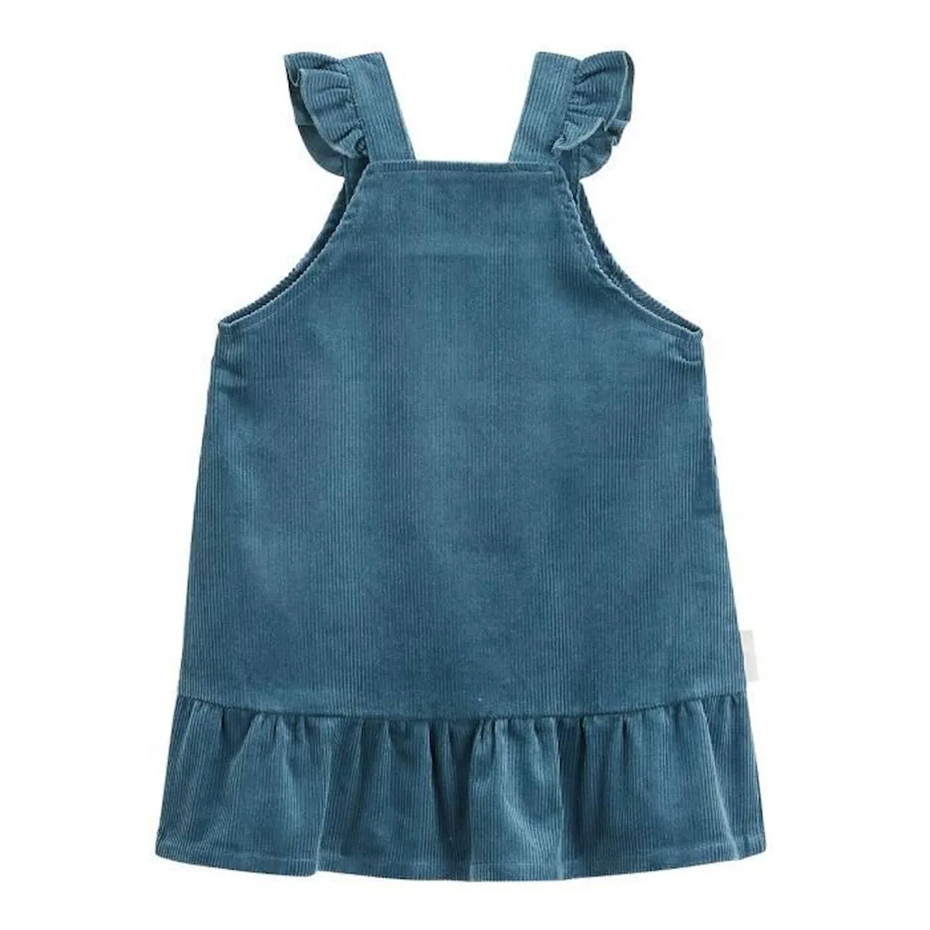 Robe en velours côtelé bébé fille Népal bleu - Petit Beguin