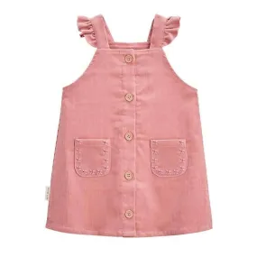 Robe en velours côtelé bébé fille Rosa rose - Petit Beguin