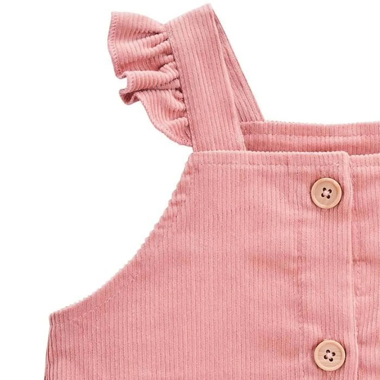 Robe en velours côtelé bébé fille Rosa rose - Petit Beguin