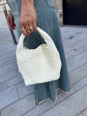 Sac beauté moyen blanc