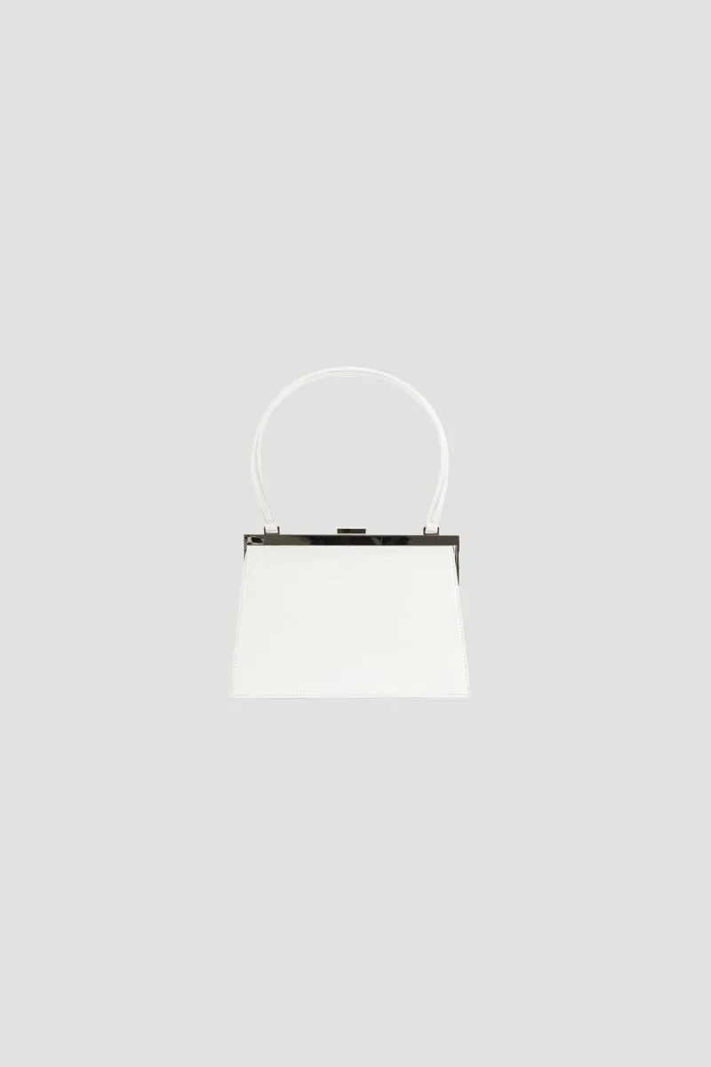 Sac Mini Lady en cuir blanc