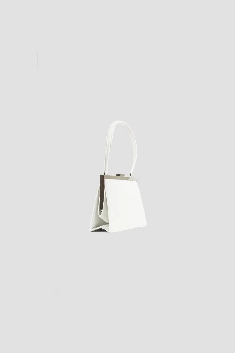 Sac Mini Lady en cuir blanc