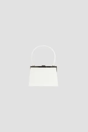 Sac Mini Lady en cuir blanc