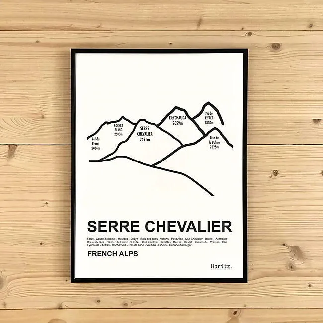 SERRE CHEVALIER 30 X 40 CM