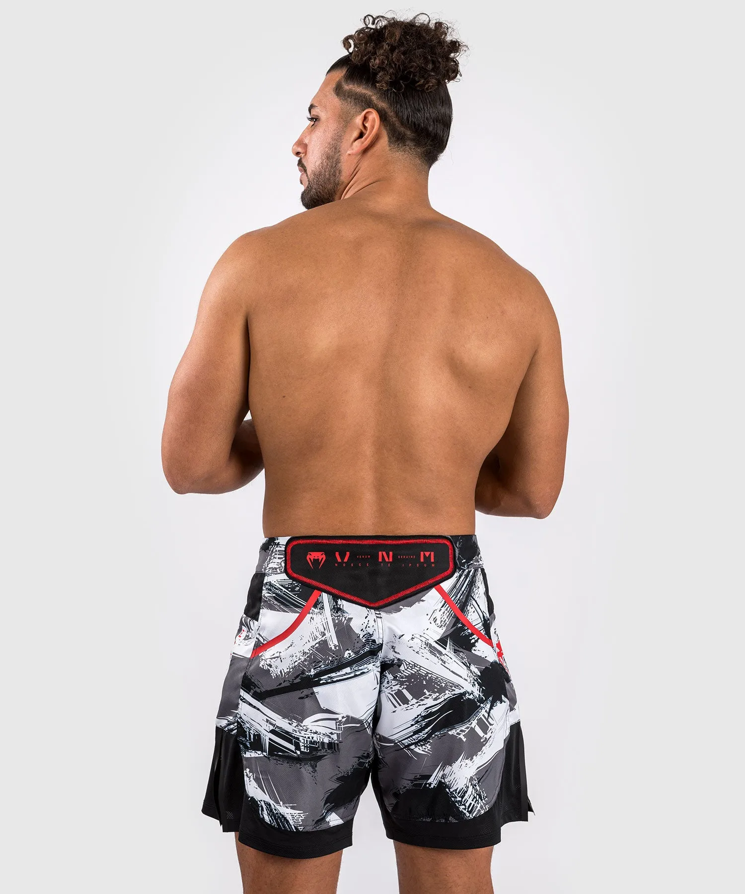 Short de combat  Venum Electron 3.0 - Gris/Rouge