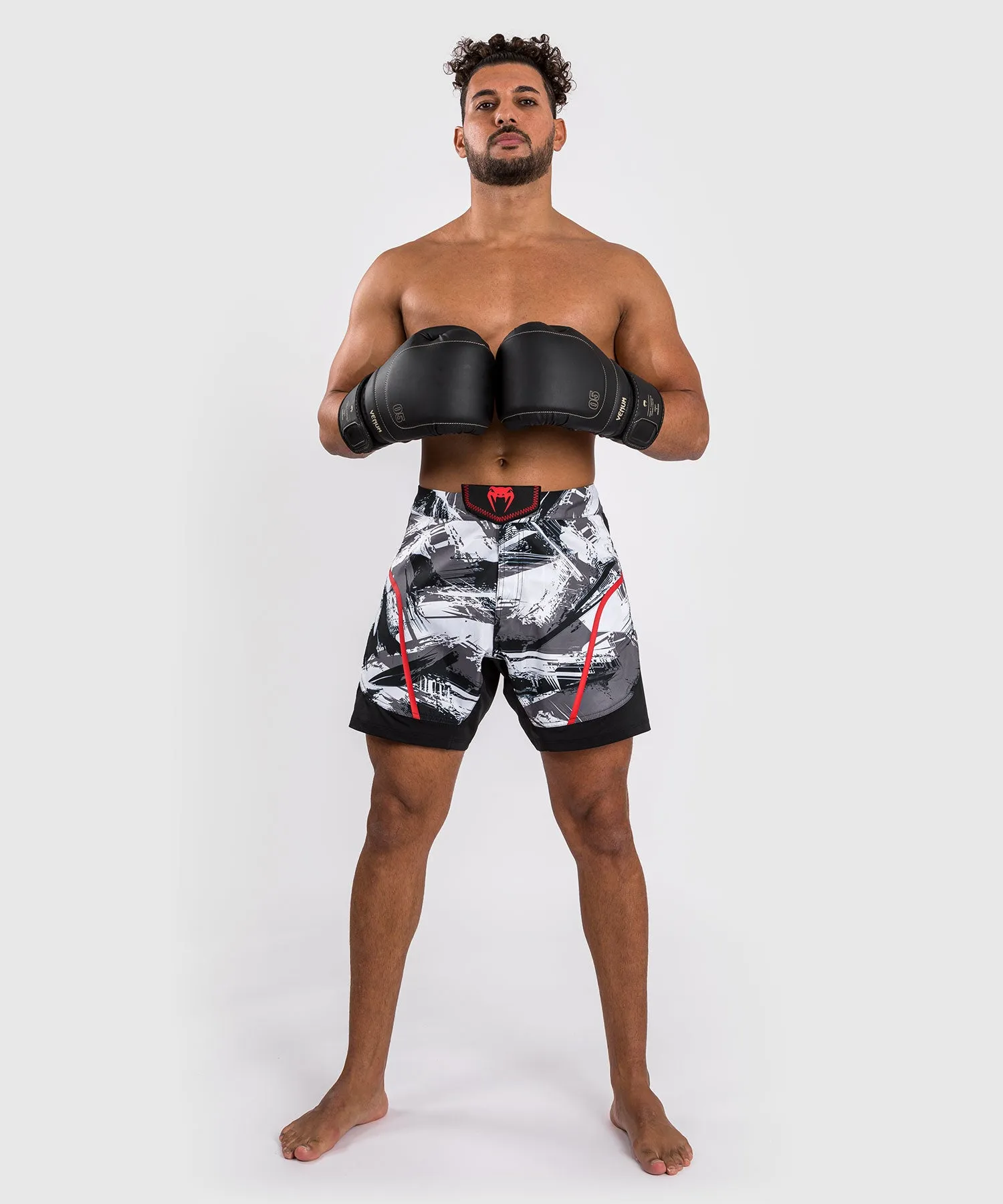 Short de combat  Venum Electron 3.0 - Gris/Rouge