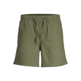 Short de jogging homme vert en coton | 3 Suisses