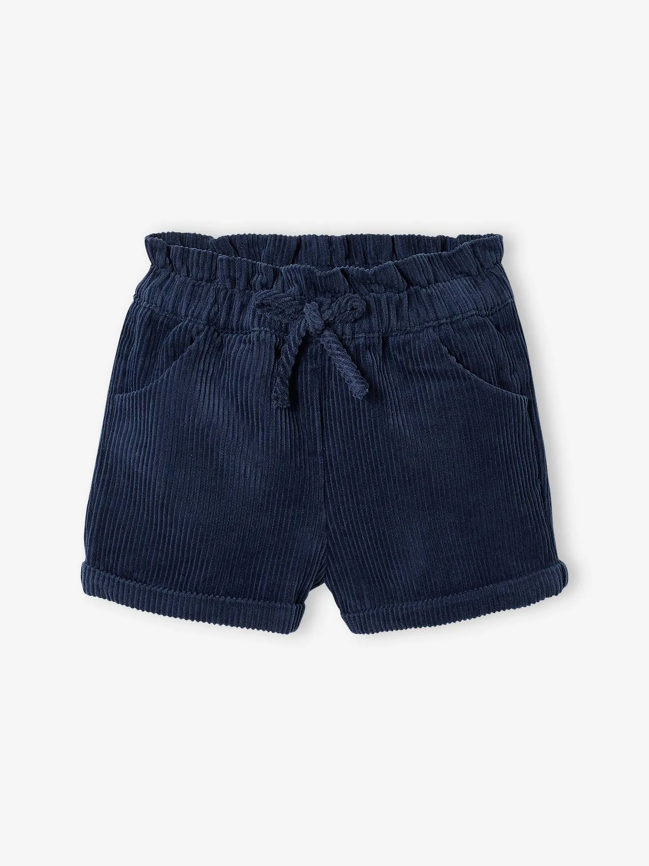 Short en velours côtelé bébé fille noisette - Vertbaudet