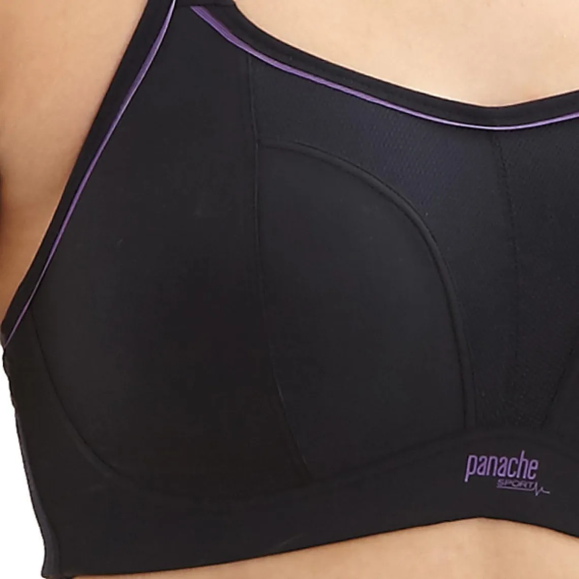 Soutien-gorge de sport sans armatures noir | Sport 3 SUISSES