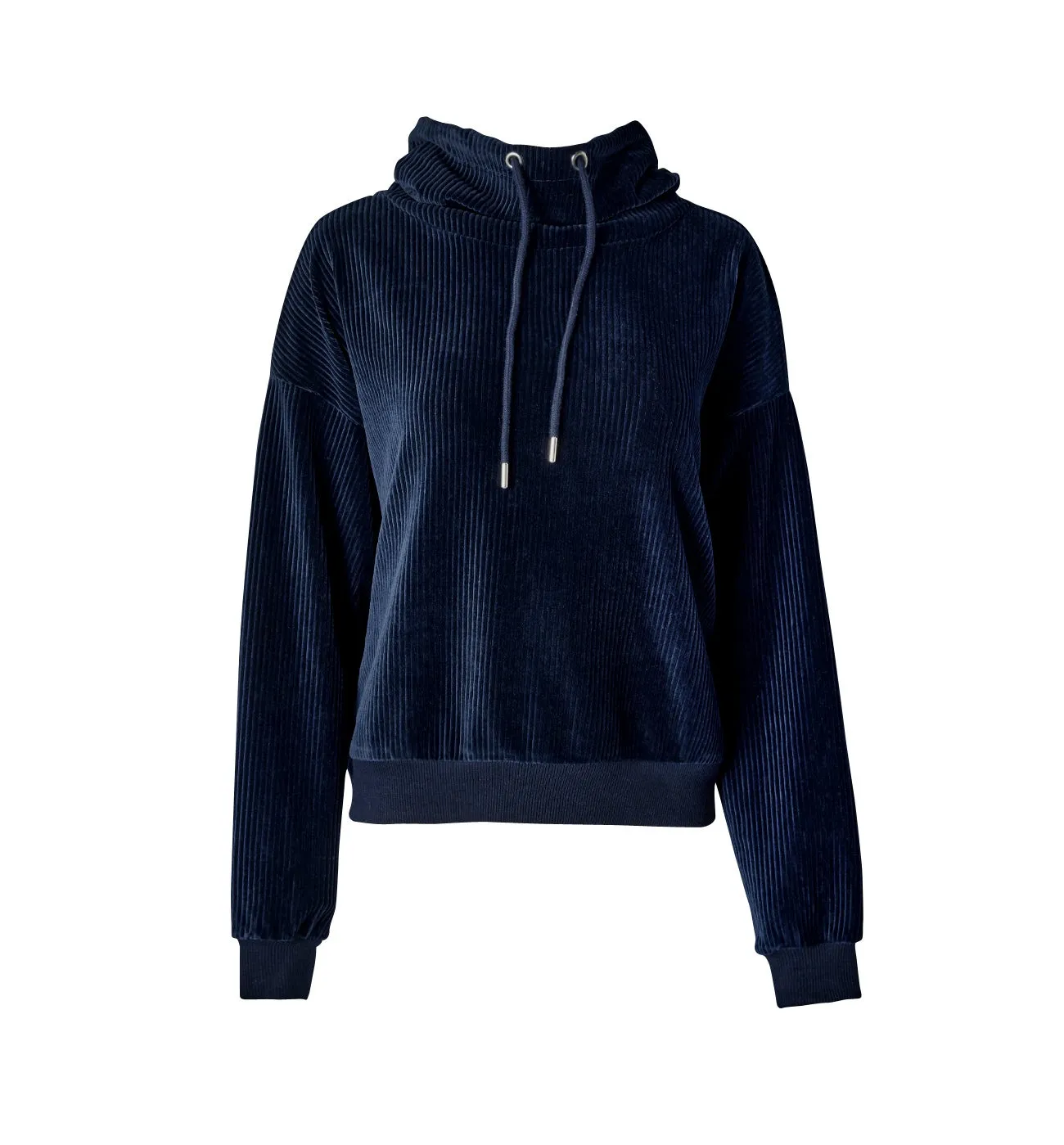 Sweat-shirt en velours Femme - Marine