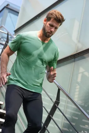 T-shirt de sport Homme en laine merinos et soie