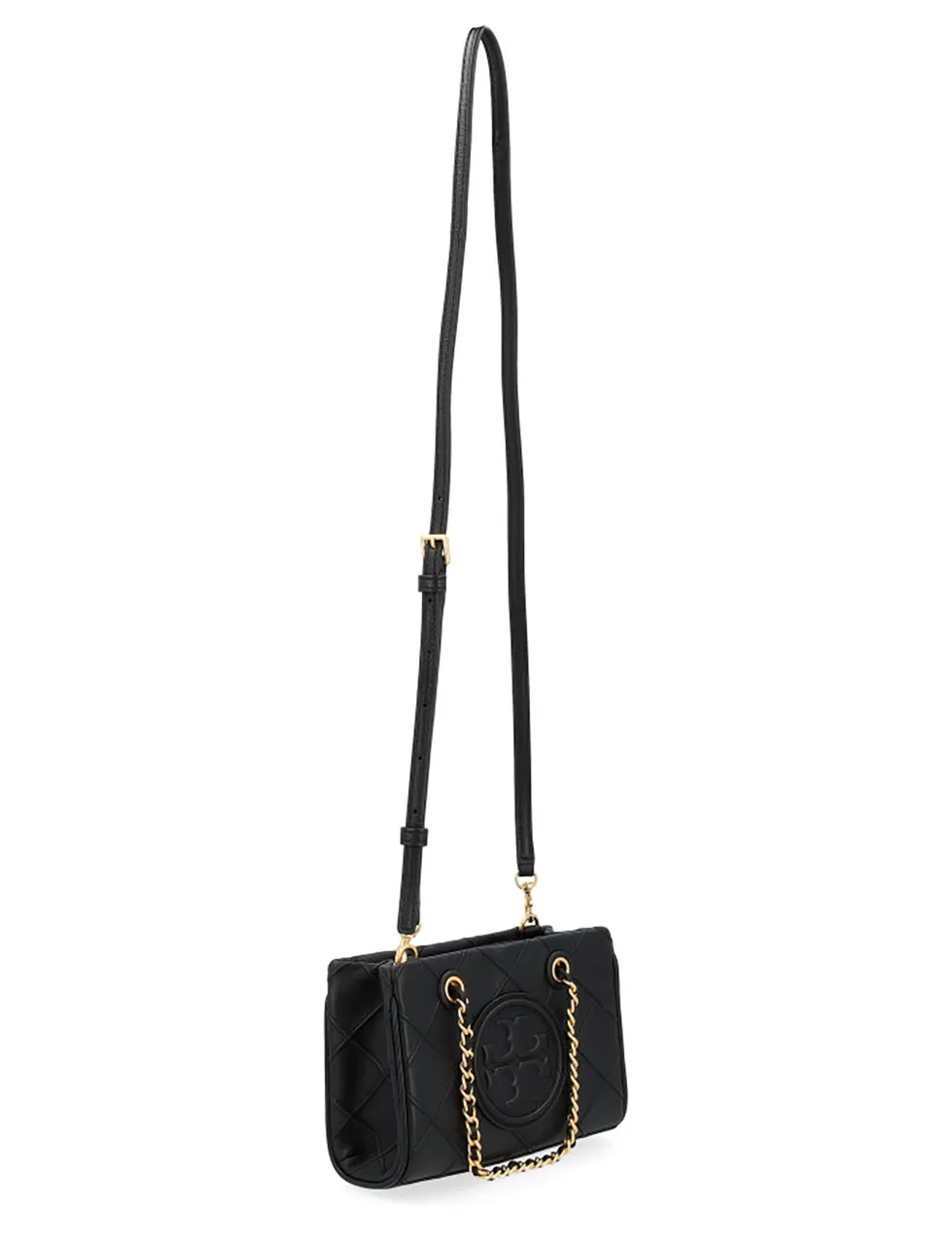 Tory Burch Sac Mini Fleming Soft Chain Tote noir