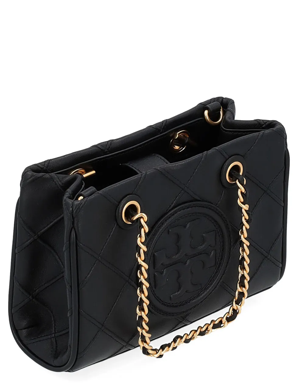 Tory Burch Sac Mini Fleming Soft Chain Tote noir