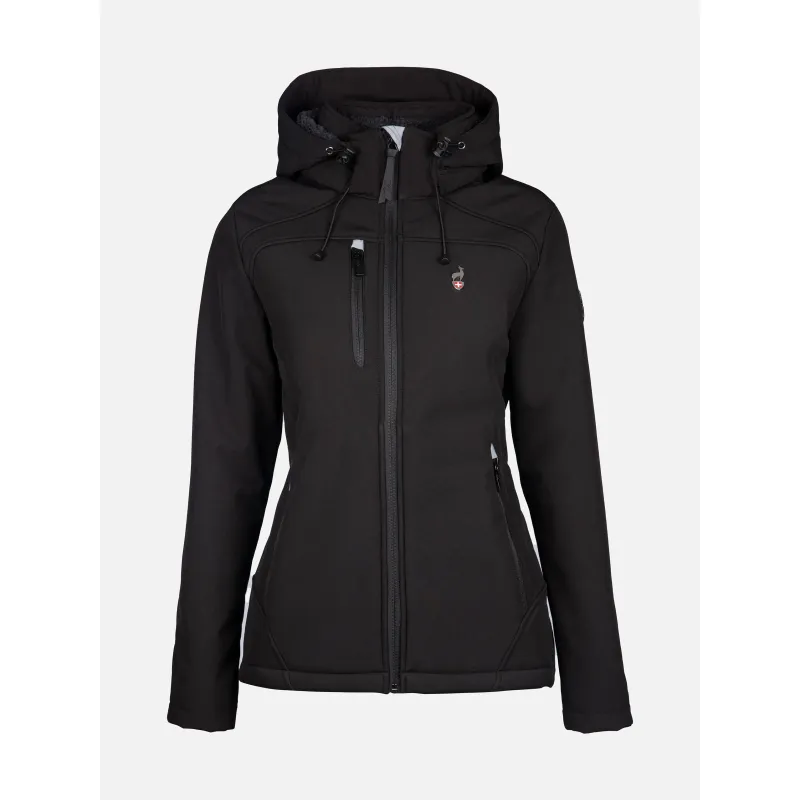 Veste sans manche fausse fourrure suage noir femme - Aulp | wimod