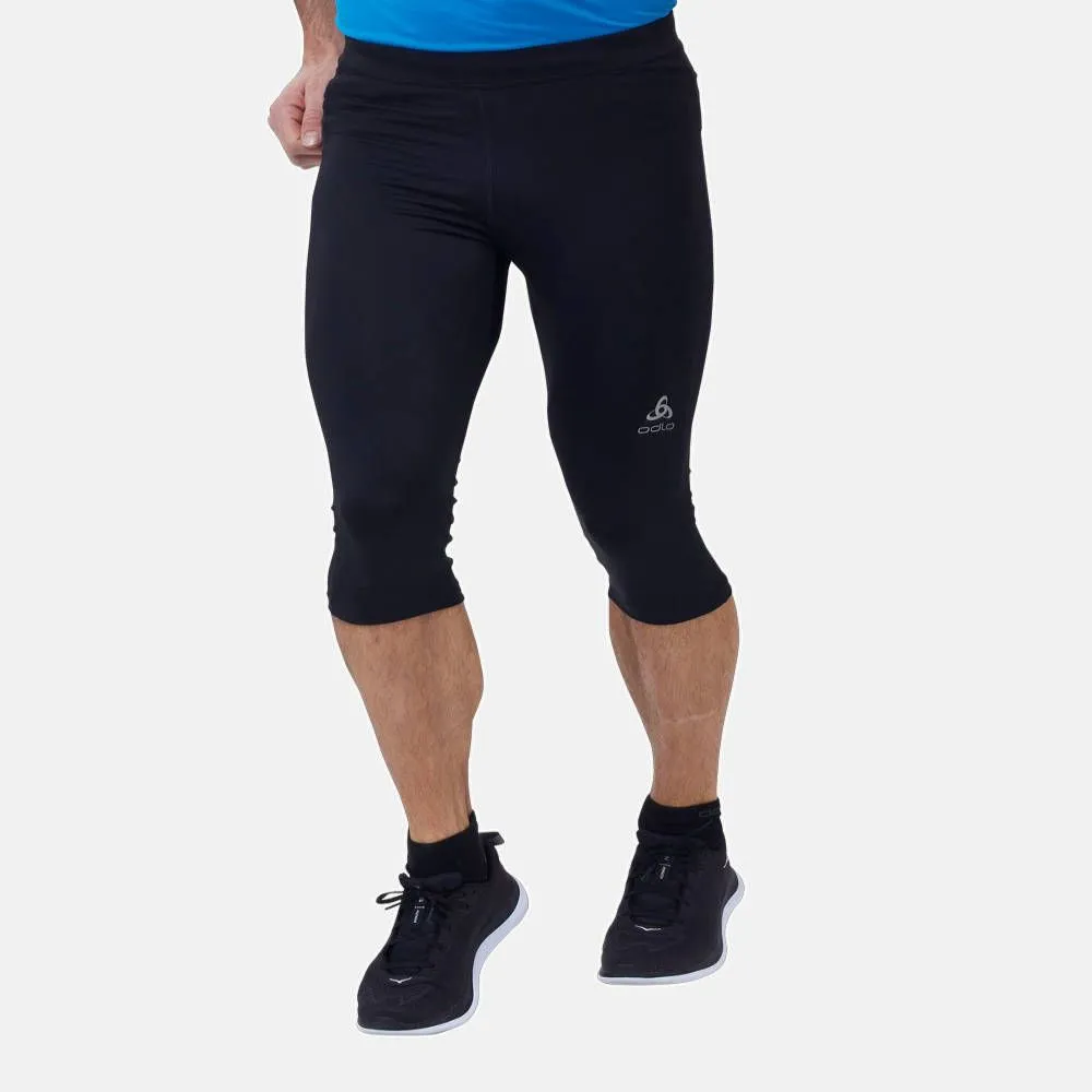 Vêtements de sport ODLO Homme| collant 3/4 de running avec construction sans couture ODLO essential noir pour Homme|322992-15000