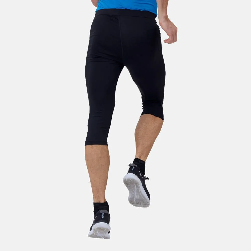 Vêtements de sport ODLO Homme| collant 3/4 de running avec construction sans couture ODLO essential noir pour Homme|322992-15000