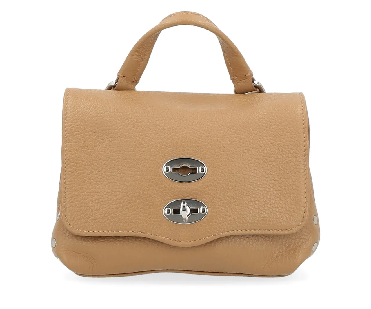 Zanellato Sac Postina Daily Giorno Baby en cuir grainé couleur cappuccino