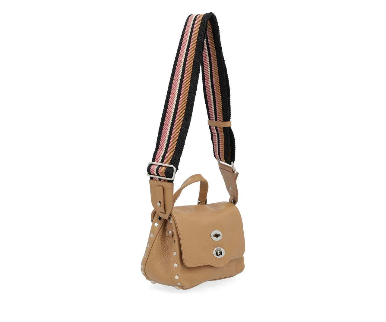 Zanellato Sac Postina Daily Giorno Baby en cuir grainé couleur cappuccino