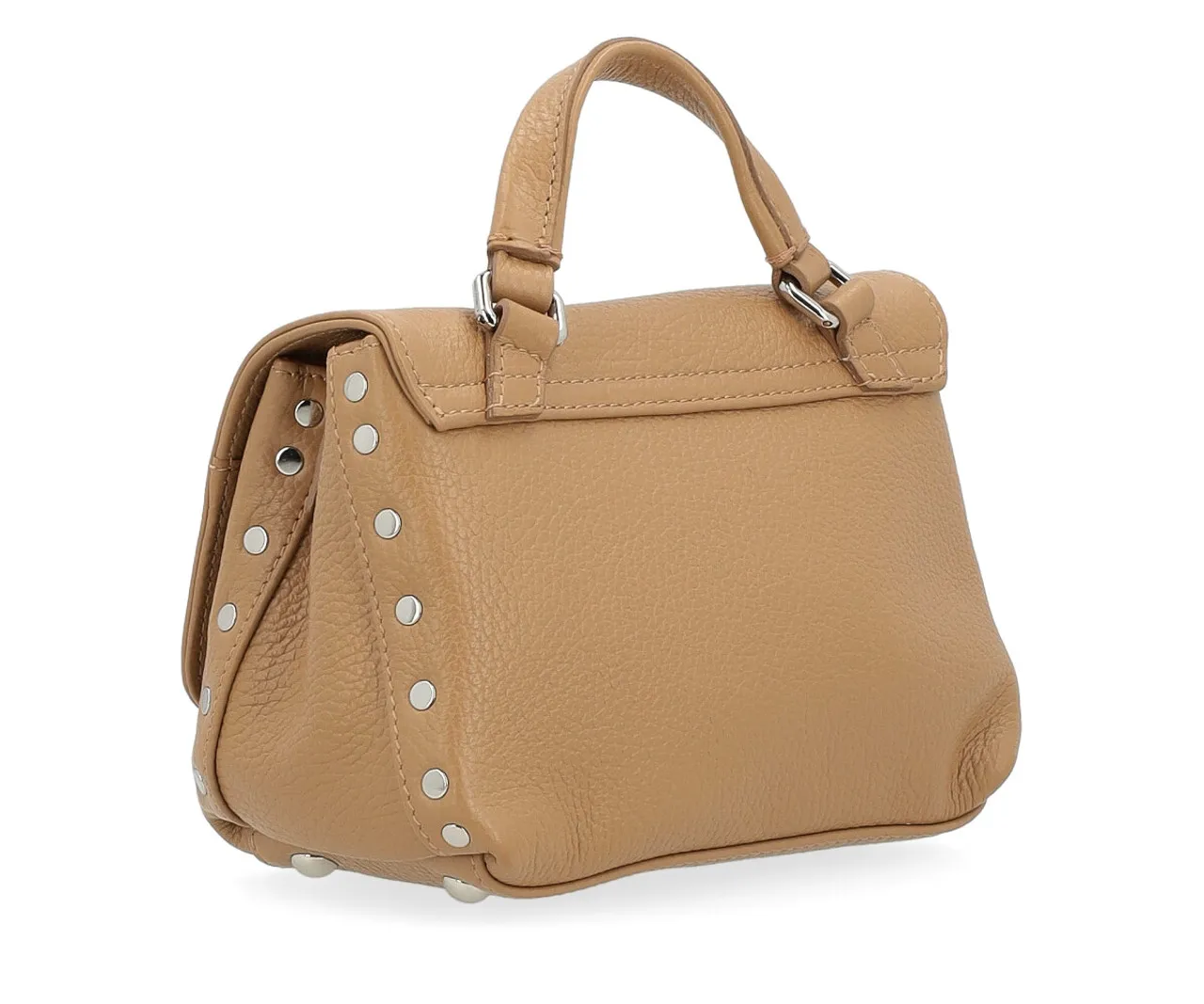 Zanellato Sac Postina Daily Giorno Baby en cuir grainé couleur cappuccino